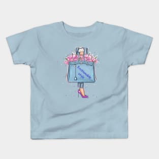 stylish girl Kids T-Shirt